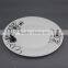 ceramic dinner plate with part decalpocelain wedding charger plates with good qualtiy and cheap price