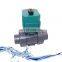 Serie CTF001 laiton UPVC DN25 DN32 DN40 vanne deau automatique electrique a 2 voies avec commande manuelle