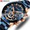 Men Quartz Wrist Watches Stainless Steel Strap Luxury Gold Chronograph Business Waterproof Watch