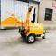 Hot sale 50 hp self powered Diesel Wood Chipper Machine Hydraulic feeding Mobile wood chipper shredder