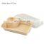 Biodegradable Molding Eco Friendly Tableware Food Disposable Sugarcane Pulp Bagasse Lunch Box With Lid Rectangular