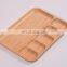 Japanese Style Eco Friendly Natural Wooden Bamboo Cafe Food Serving Tray