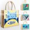 ZheJiang High quality waterproof promotional jute bag burlap tote bag jute