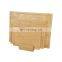3 Piece Sets Kitchen Wood Bamboo Cutting Board Wood Set With Stand Rack