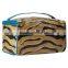 New Stylish Travel Kit Bag Deluxe Zebra Print PU Leather Travel Kit Bag