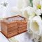 customized luxury wedding jewerly display wooden box made in China
