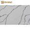 White and Grey Artificial Calacatta Quartz Slab for Indoor Kitchen Countertops and Table Tops Durable Quartz Stone