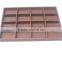 Fashion black leather covered wood jewerly necklace display tray G-16