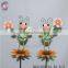 Garden decorations of metal dragonfly stakes with different style