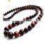 Charming Tiger Eye Stone Beads Round Jade Necklace