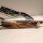 Matted Straight Razor with White Line Design Swing Lock Cutthroat Razor