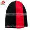 Custom designer's 100%acrylic knitted beanie with flocking