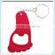 Custom Foot Shape Bottle Opener Keychain