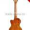 China wholesale special two holes soundhole tenor acacia wood ukulele classical headstock