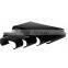 Curved Acrylic Risers, Set of 4 Different Sizes - Black