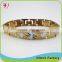 Copper/brass New style fancy yellow gold plated Fashion bracelets bangles models dubai