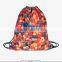 Waterproof polyester 3d printing candy design drawstring backpack