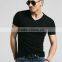2016 Summer New Men's Short Sleeve Cotton T-shirt Male Pure Casual Fashion Slim V Collar Shirt