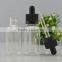 Trade assurance frosted black dropper bottle 30ml black frosted glass dropper bottle with child&tamper evident cap paper tube                        
                                                Quality Choice