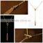 Tassel Chain Necklace, Minimalist Boho Jewelry,Vintage Necklace Bronze Necklace,