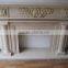 China natural top grade indoor used white marble fireplace