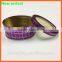 Fashion design colored cosmetic tin box