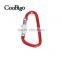 Aluminum Spring Locking Carabiner Snap Hook Hanger Keychain Hiking Camping #FLQ187-7C(Mix-s)