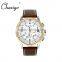 CHAXIGO 9904 3eyes Alloy wholesale Pu leather men watch with OEM