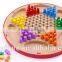 Wooden 2 In 1 Game Chinese Checker And Flying Chess