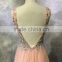 China factory OEM sexy v-neck short chiffon bridesmaid gown 2013