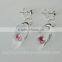 Clear waterdrop shape New design crystal earrings