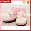 V-123 Cute winter crochet baby fashion shoe/ soft knitted new born baby shoe