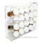 innovative clear 2 tiers acrylic spice rack,spice display rack manufacturer