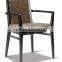 leather armrest dining chair modern style HDAC907