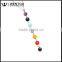 Wholesale Fashion 7 Chakra Reiki Beads Healing Gemstone Charms Pendant Yoga Balancing Necklace