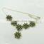 Path Of Love Peridot 925 Sterling Silver Necklace, Fine Silver Jewelry, Silver Jewelry Wholeseller