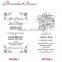 Luxurious acrylic english wedding invitation card