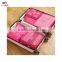 Luckipus Luggage Packing Cubes Travel Organizer Mesh Bags 6 Piece Various Size Set-3 Packing Cubes and 3 Pouches Rose Pink