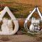 Resin heart-shaped nativity figures