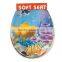 Blue dophlin print plastic toilet seat covers