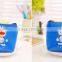 Fancy Promotion gift PU Leather Zipper Mini small cheap cartoon blue Doraemon printing pouch wallet euro coin purse wholesale