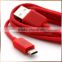 For Samsung HTC Android Phone Micro Red USB Cable 1M