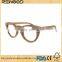 Half Metal Frame Customized Logo Brown UV400 Polarized Brand New Round Ebony Wood Sunglasses