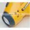 Good Quality 3 LED Solar Dynamo Flashlight Hand Crank Solar Flashlight with Phone Charge