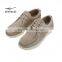 ERKE winter style women casual shoes ladies flat shoes lace up driving shoes suede + microfiber upper MD outsole