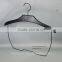 BODY001 adult swimming wooden wire swimwear hanger in black and white color new design customized bathing suit hanger