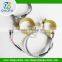 Sealed nozzle brass band heater for integrated thermocouple duopu