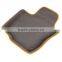 Comfortable Polyester car mats with colorful edge