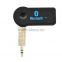 3.5mm jack bluetooth adapter car kit, stereo audio car kit bluetooth receiver with microphone-RBT30