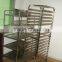 Bakery Equipment Buffet Service Tray Rack Stainless Steel Tray Trolley Cake Trolley Food Trolley With Pan